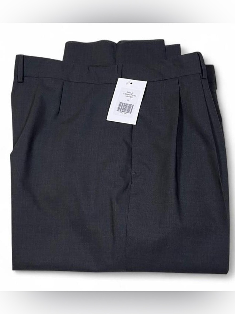 NWT! Louis Vuitton Uniforms Wool Grey Pleated Pants Men’s Size W40 Trousers